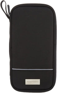 AmazonBasics RFID Travel Passport Wallet Organizer - 10 x 5 Inches, Black
